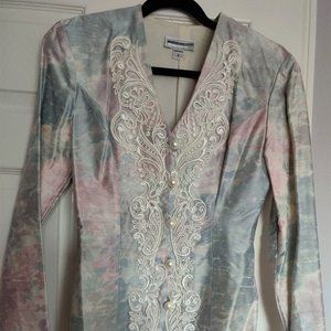 Spring Pastels Jessica McClintock Blouse & Skirt